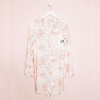 Tie Dye Monogram Sleep Shirt