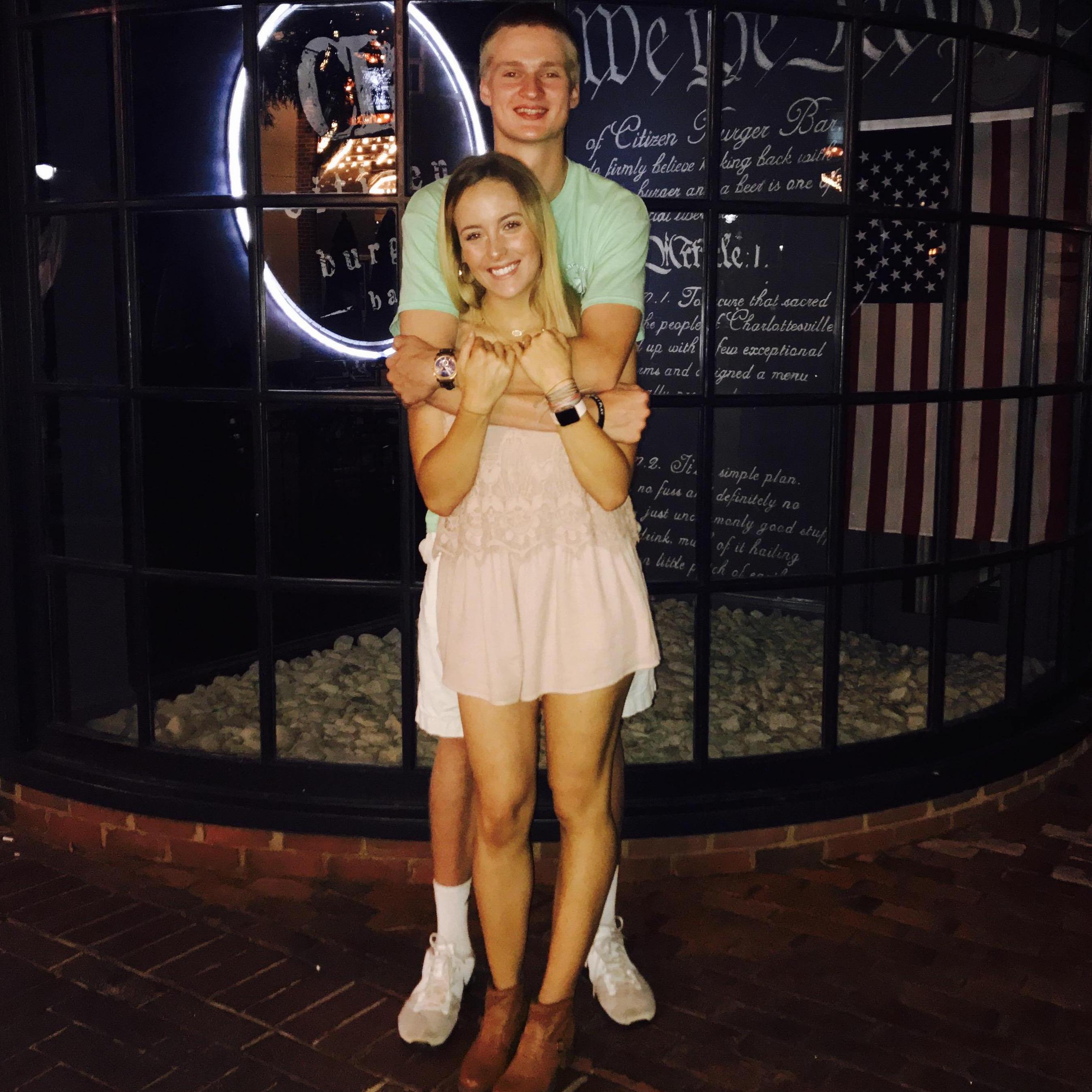 Us celebrating our second year together!