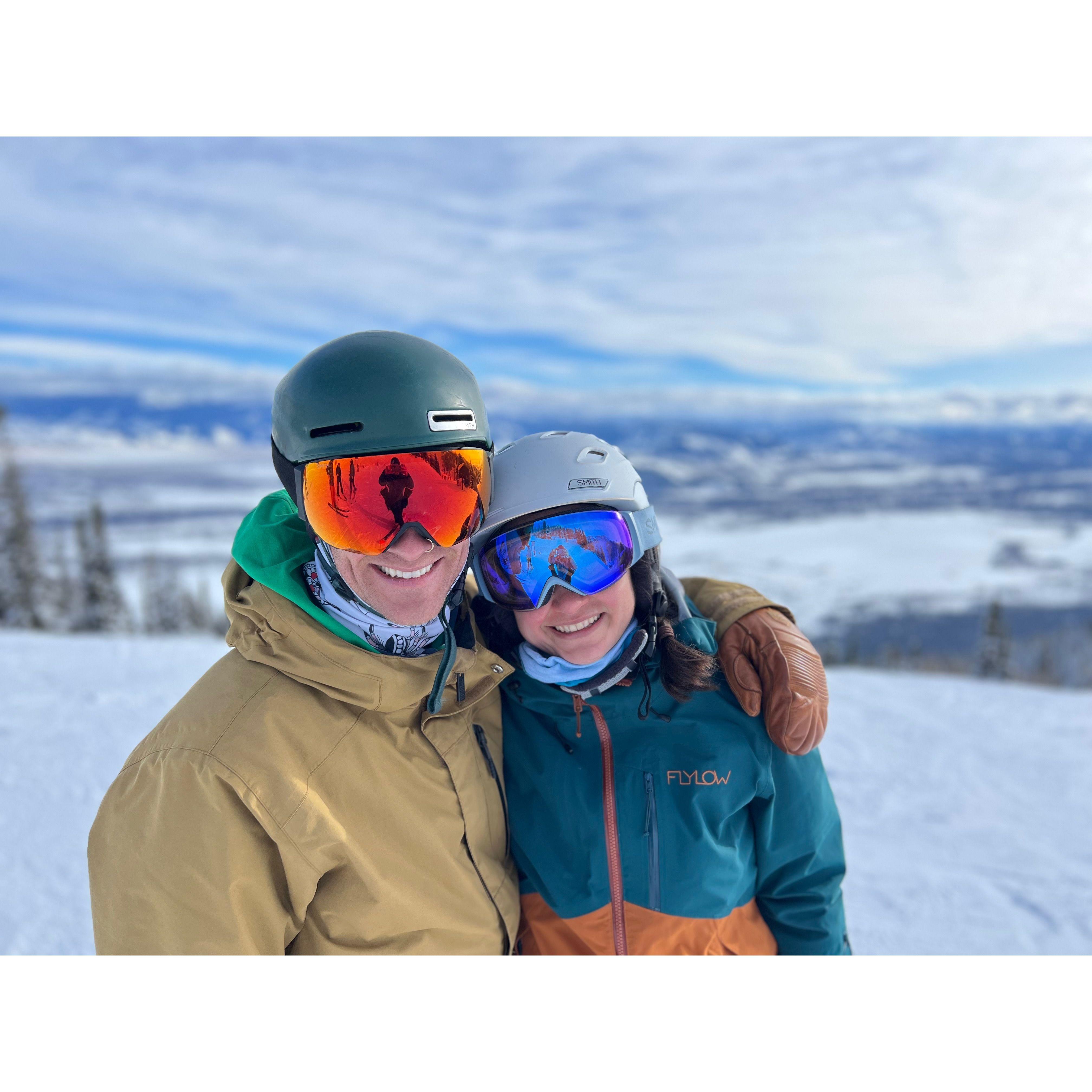Our first ski trip. Jackson, WY.