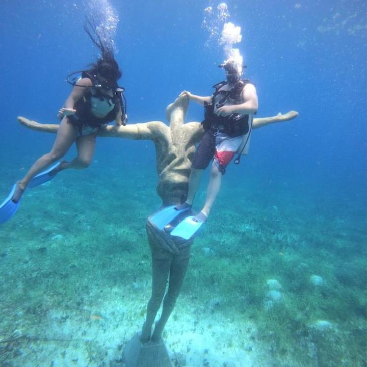 Our first scuba diving in Cozumel Island, Mexico