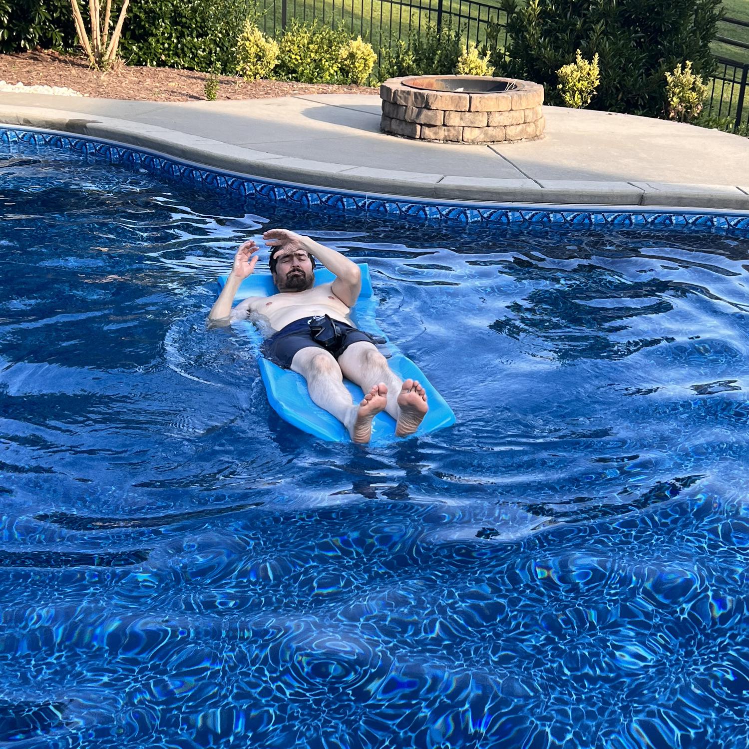 Nothing like ending the day with a nice dip in the pool...