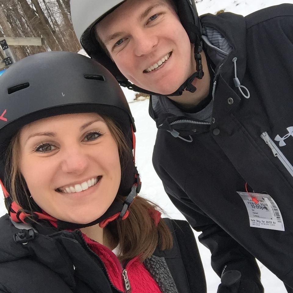 When Danielle forced Chris to learn how to ski