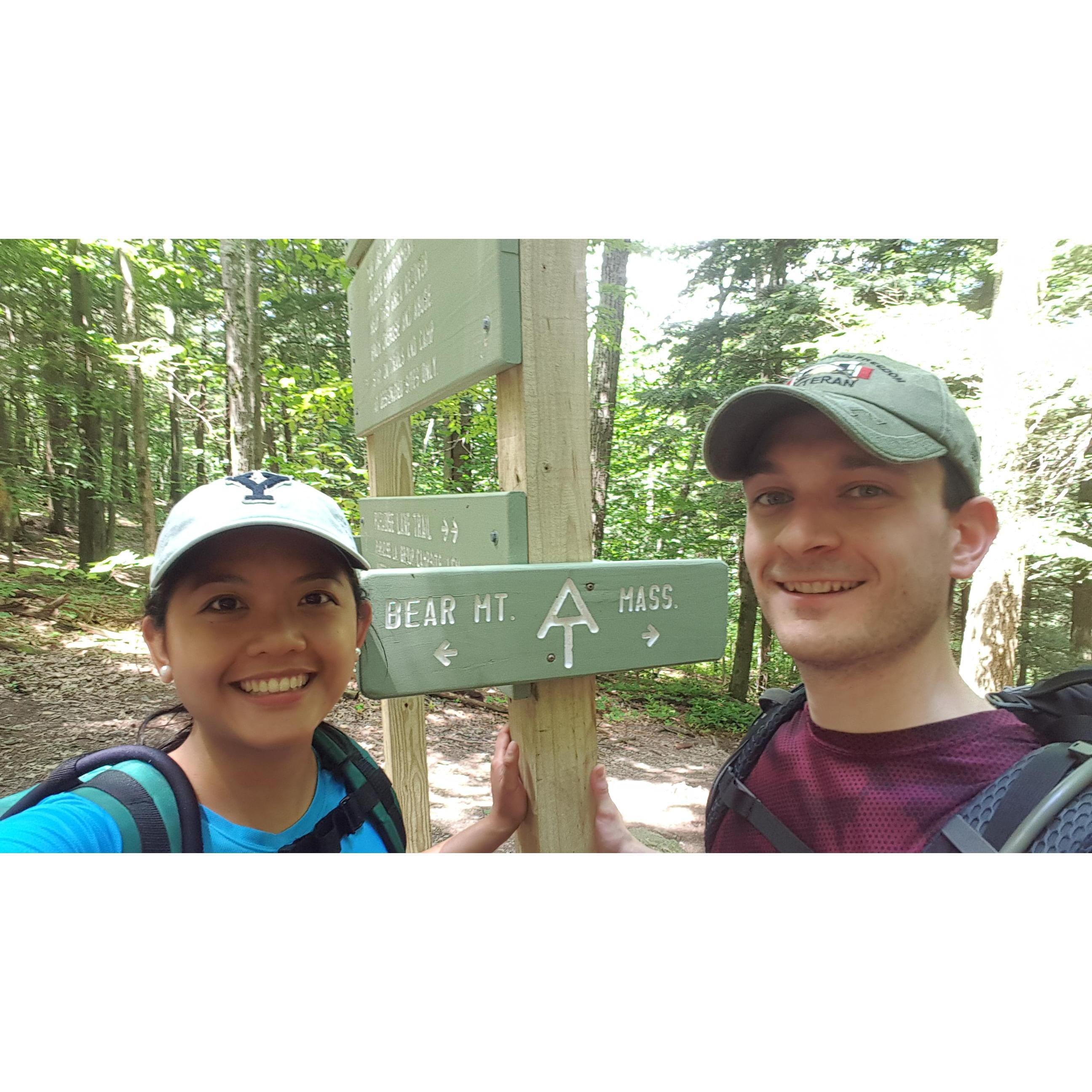 We love the outdoors - every summer we hike a portion of the Appalachian Trail and camp there overnight
