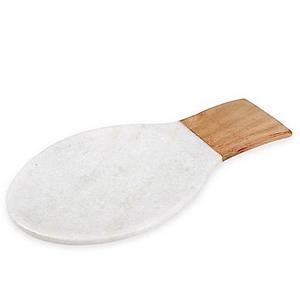 Thirstystone White Marble/Acacia Wood Spoonrest