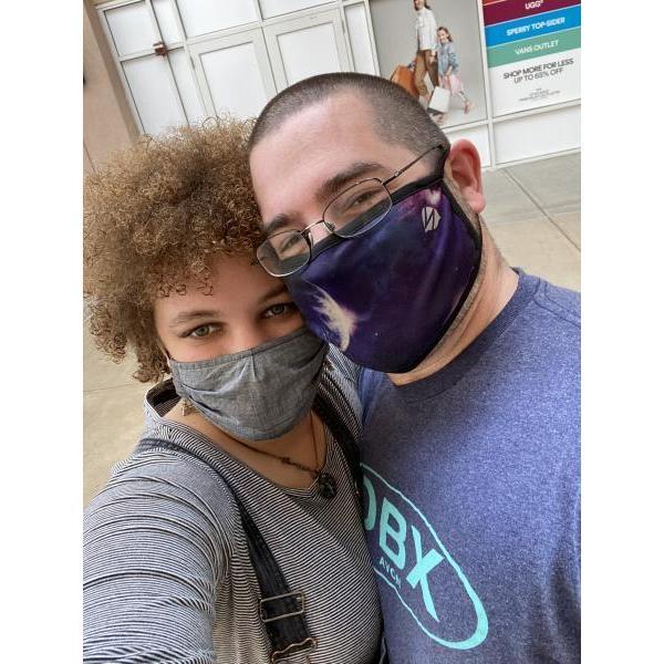 Even though the pandemic we have found ways to have fun dates... even though we got to wear our masks.