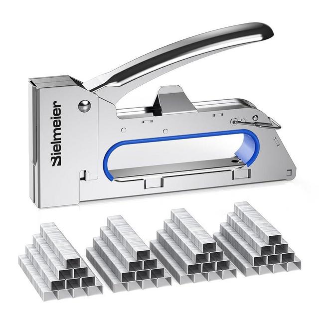 Bielmeier Staple Gun, Light Duty Stapler Kit with 4000 Pcs 5/16 Inch JT21 Staples, All Steel Tacker for General Repairs, Crafts, Upholstery, Decorating, DIY