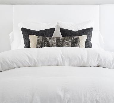 Belgian Flax Linen King Duvet Cover- White