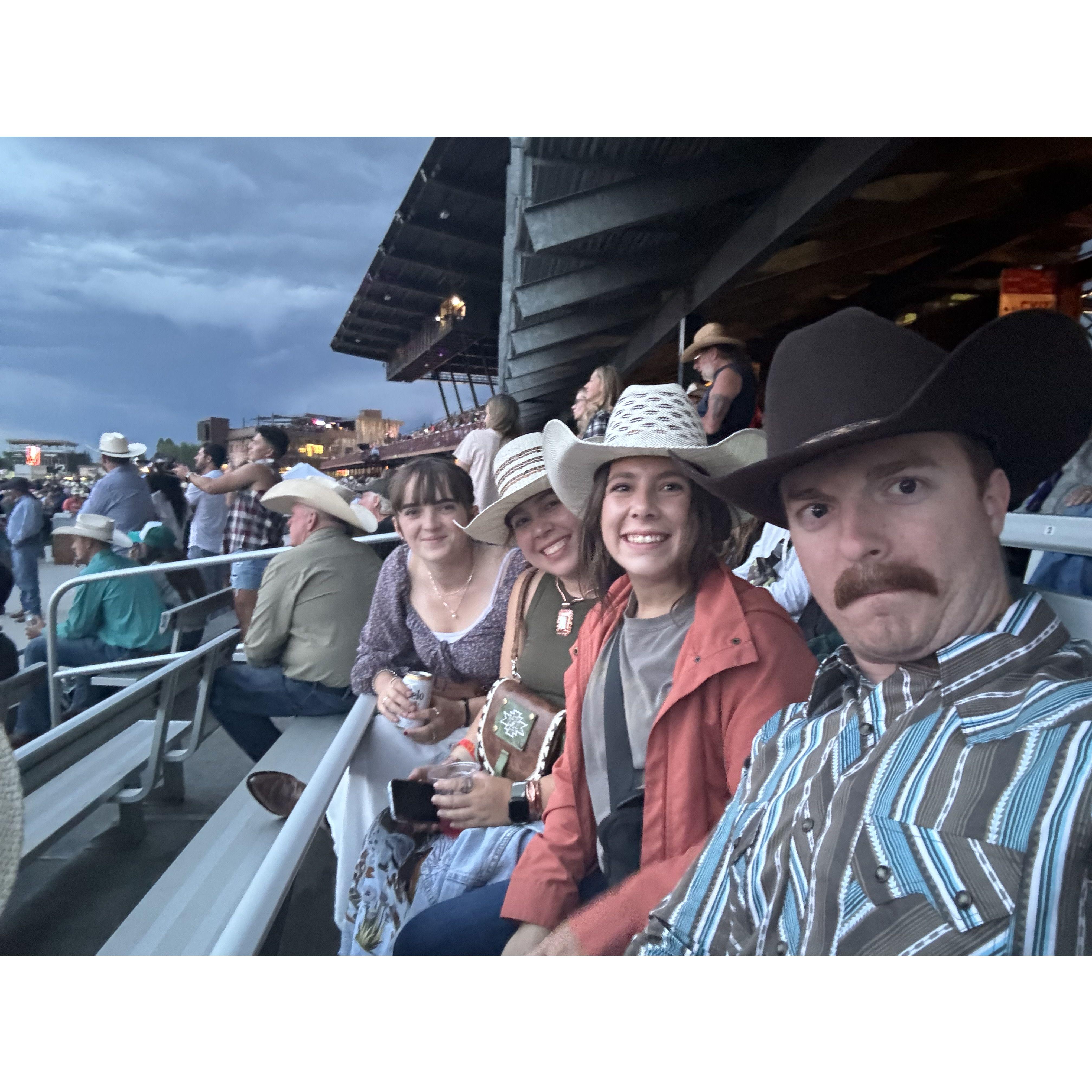 Rodeo with our cousin Holly!