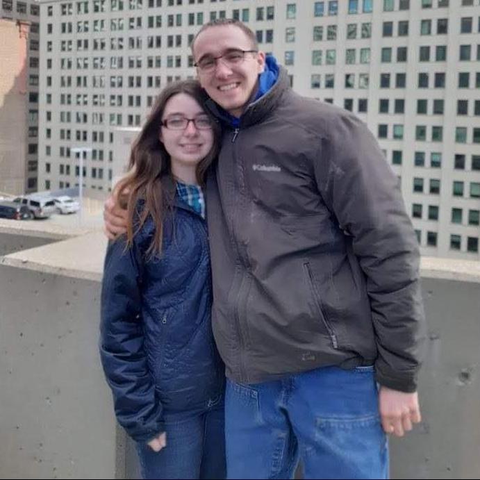 Right before we walked on glass 1353 feet above the ground!