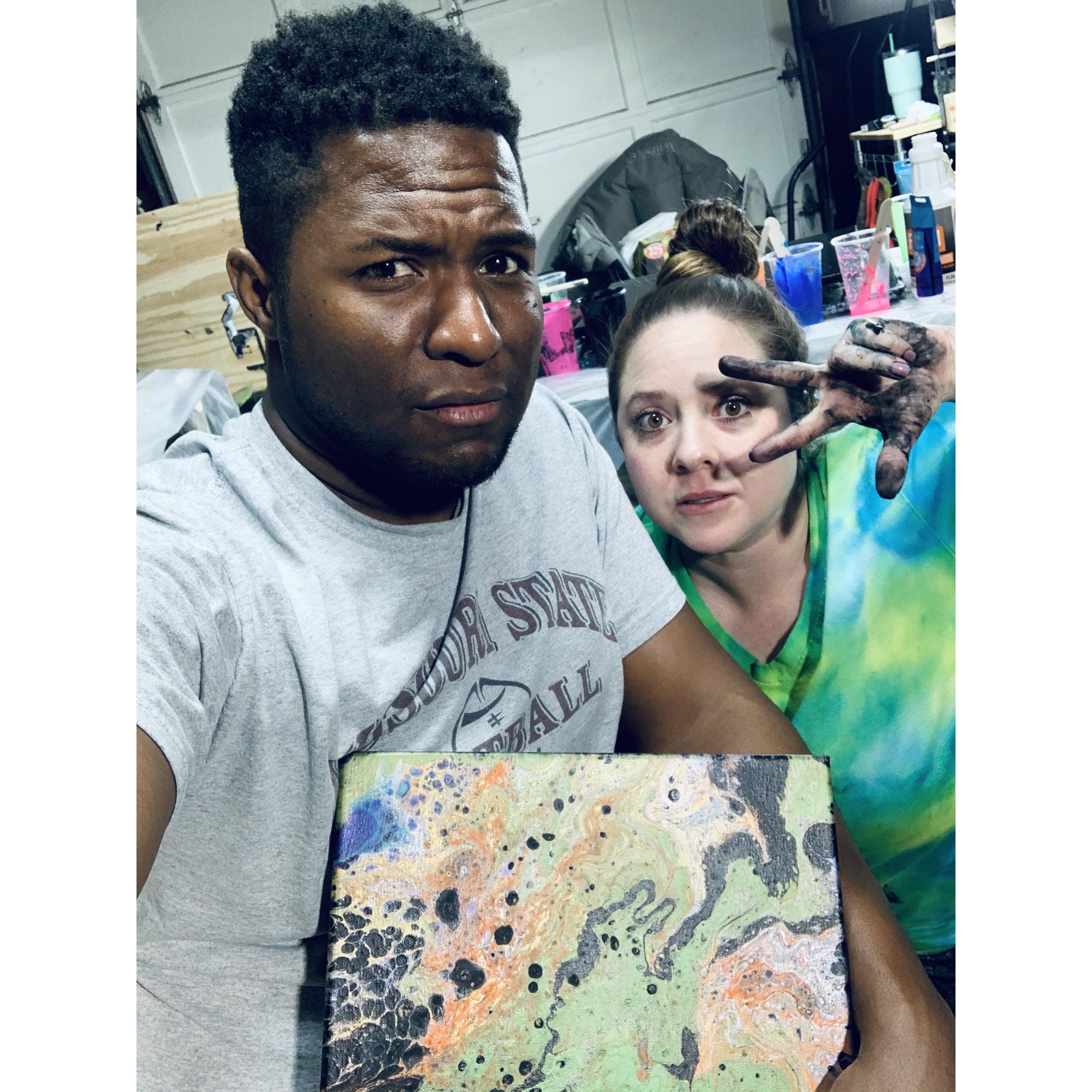 Megan is always way way wayyyy more messy than Josh.