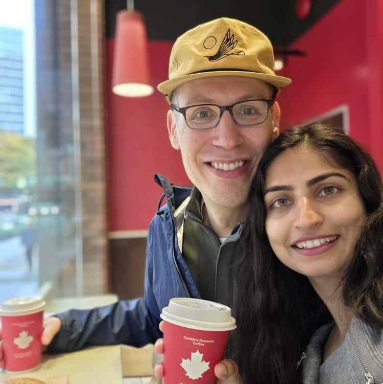 Troy's first trip to B.C. (in over 20 years!). He loved Timmies!
