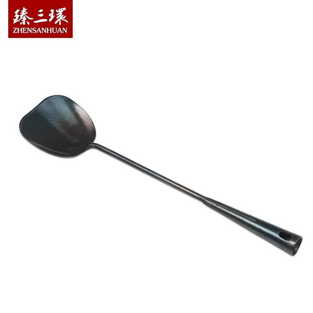 ZhenSanHuan Chinese Traditional Hand Hammered Iron Ladle spatula/turner (spatula/turner)