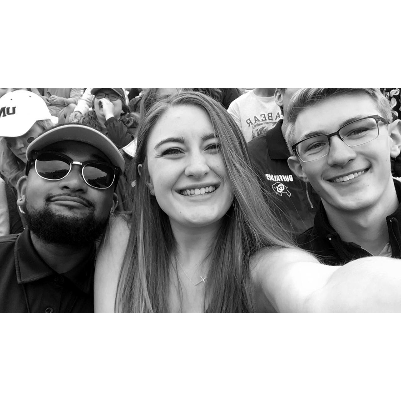 Our road trip to visit Braeden for a Buffs vs. UNCO football game! There were SO many smiles this day!