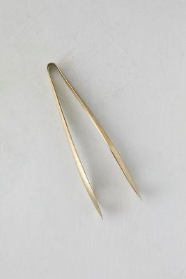 Matte Gold Serving Tongs