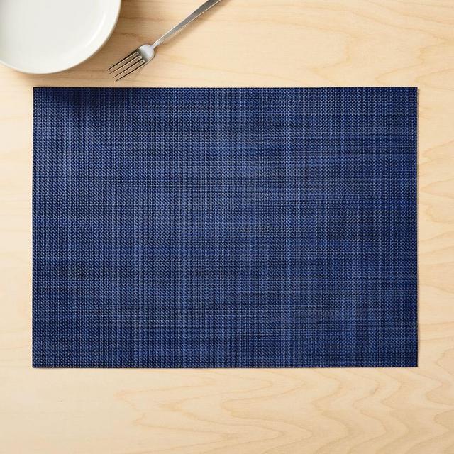 Chilewich Easy Care Basketweave Placemat, Indigo, Set Of 4