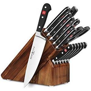 Wusthof Gourmet 18 Piece Cherry Block Knife Cutlery Set 9718-2
