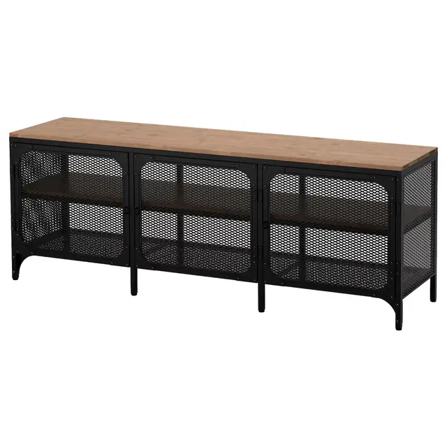 FJÄLLBOTV unit, black59x14 1/8x21 1/4 "