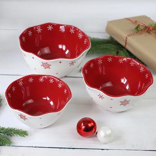 Winterfest 3-Piece Nesting Bowl Set