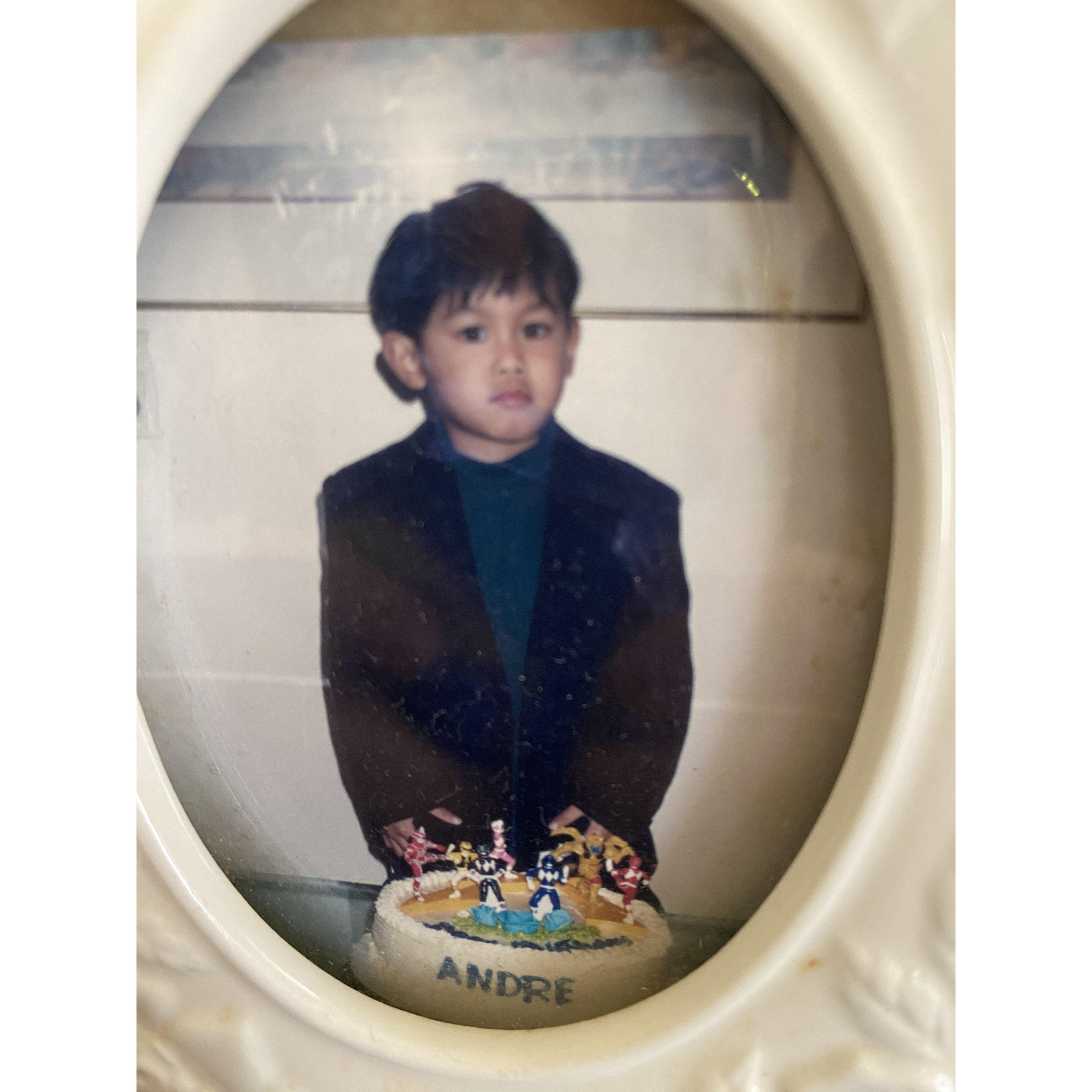 Andre and his power rangers cake