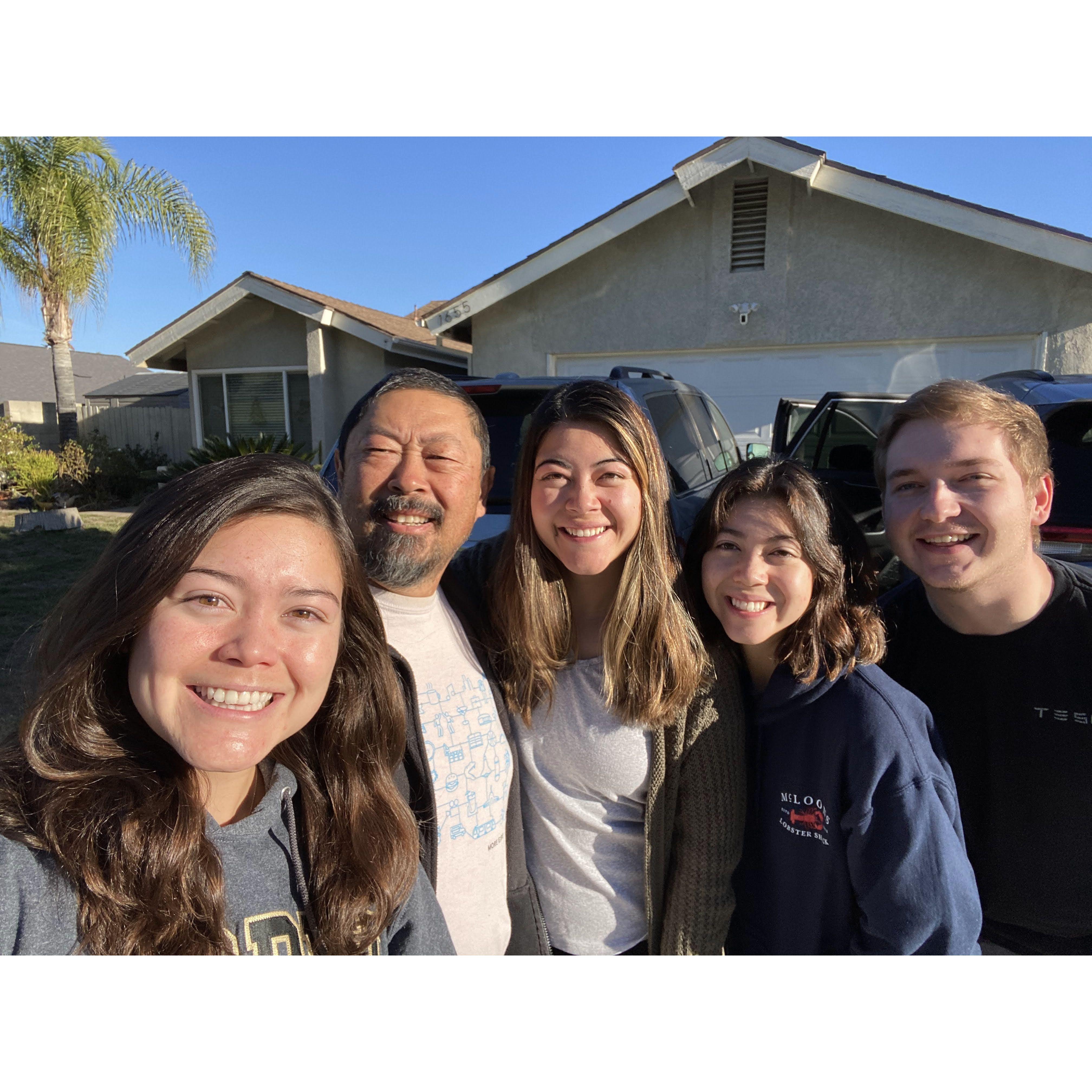 Uncle Steve always let us stay over when we visit LA