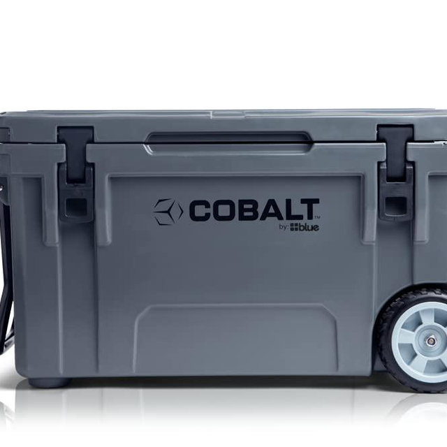 Cobalt 55 Quart Roto Molded Super Ice Cooler | Large Ice Chest Holds Ice Up to 5 Days |
