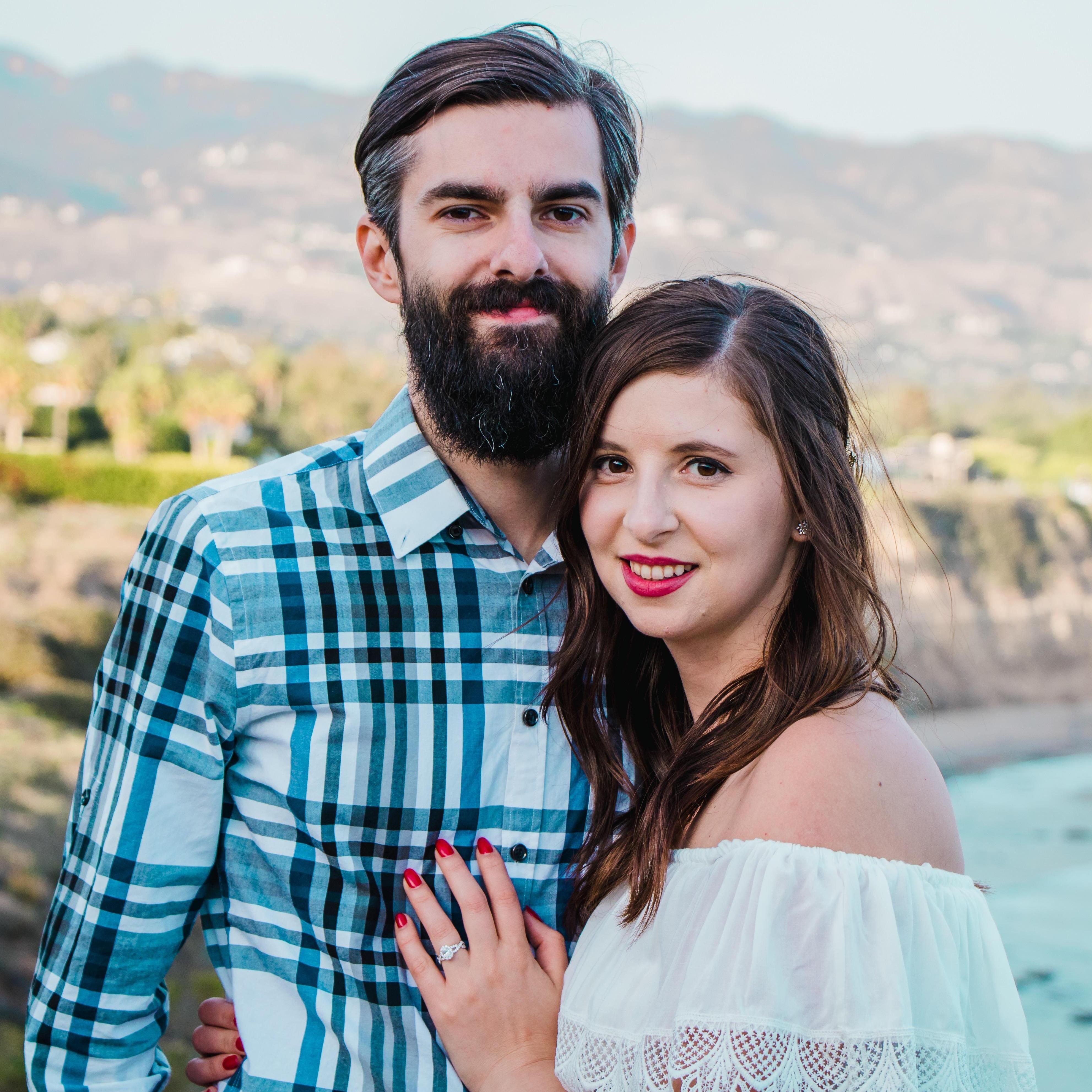 Engagement photos at one of our favorite spots in Malibu, Point Dume.