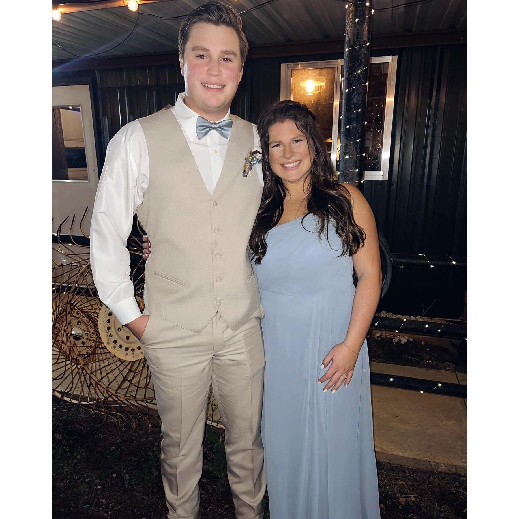 On this night, Andrew had my engagement ring already and arranged for me to catch the bouquet at Torie's wedding.