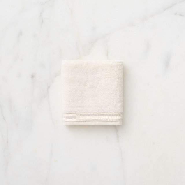 Plush Fibrosoft Washcloth Towel, Ivory