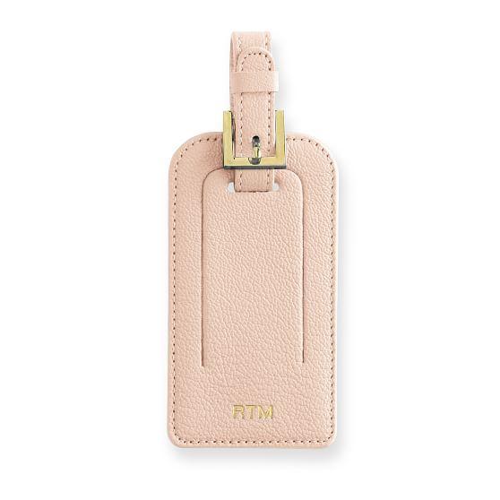 Leather Luggage Tag (Blush)