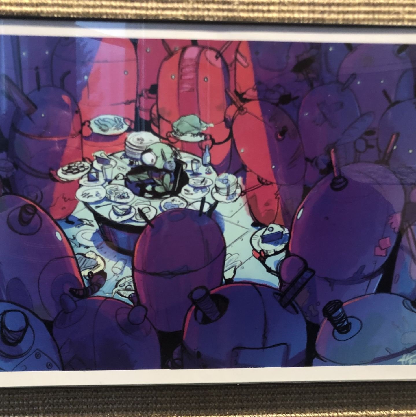 On our first date, we went to the Spori and had so much fun commenting on the art. We made each other and ourselves laugh so much. This one was our favorite, and we stayed there for a long time.