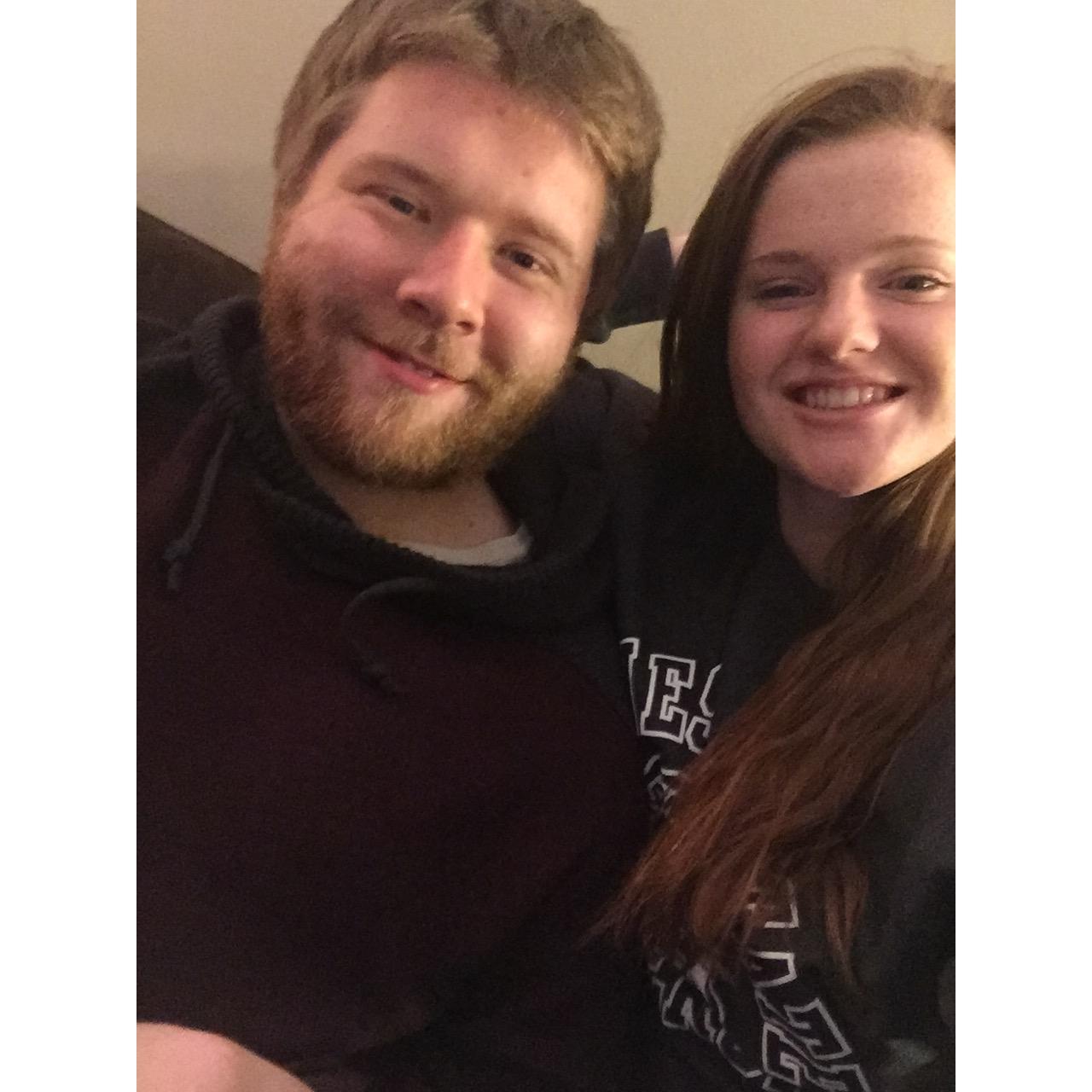 Our very first selfie together!