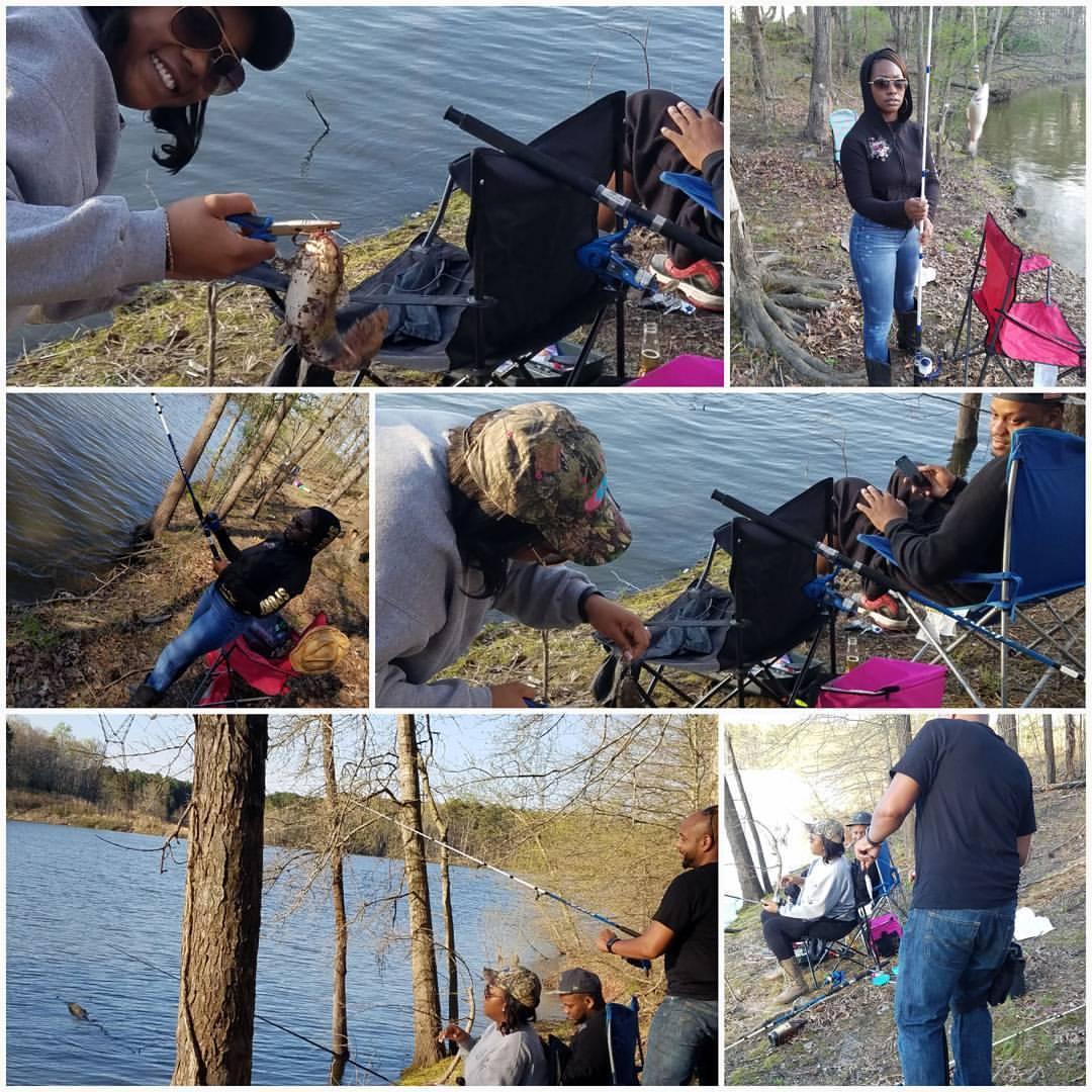 My first fishing experience...Double date with Travis and Tameka