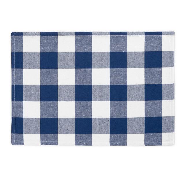 Farmhouse Living Buffalo Check Placemats in Blue (Set of 4)