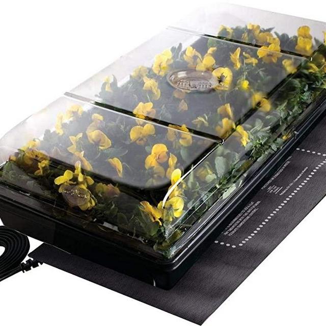 Jump Start CK64050 Germination Station w/Heat Mat Tray, 72-Cell Pack, One size, 2" Dome