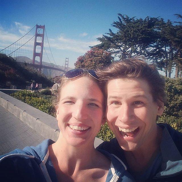 Our very first selfie in San Francisco.