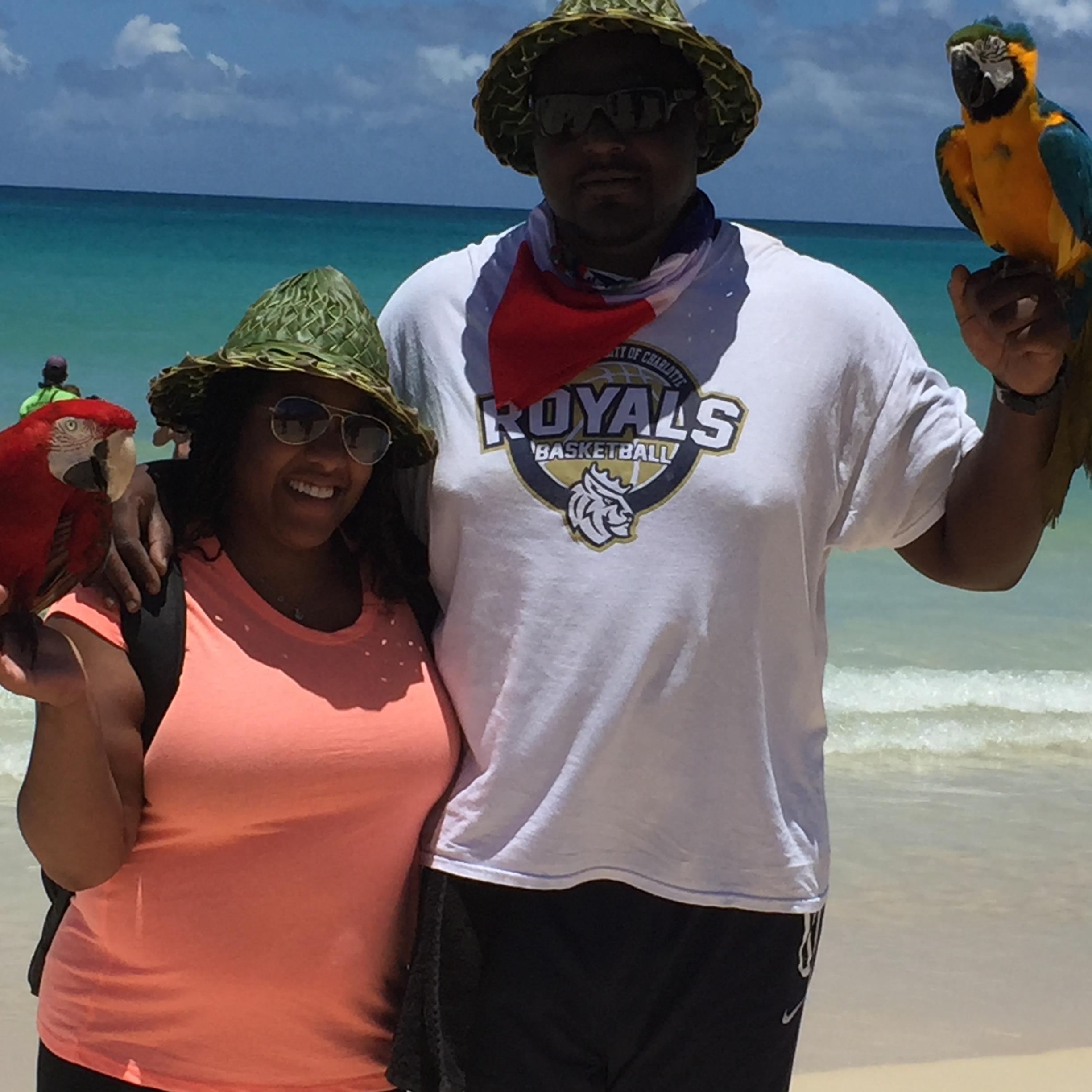 hanging out with birds in paradise