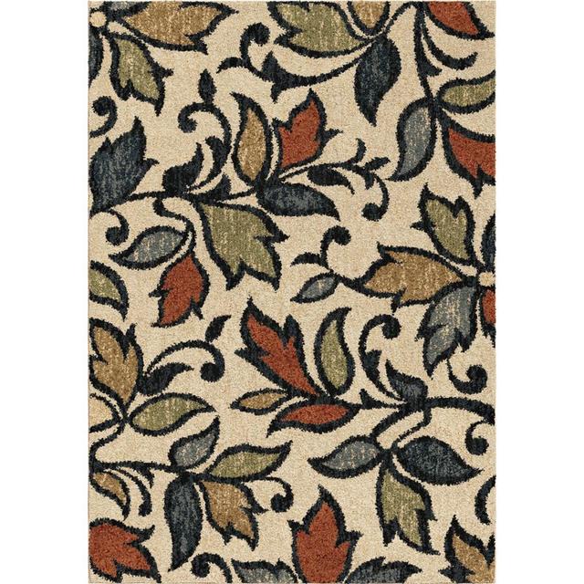 allen + roth Bressay Off-White Indoor Nature Area Rug (Common: 5 x 7; Actual: 5.25-ft W x 7.5-ft L)