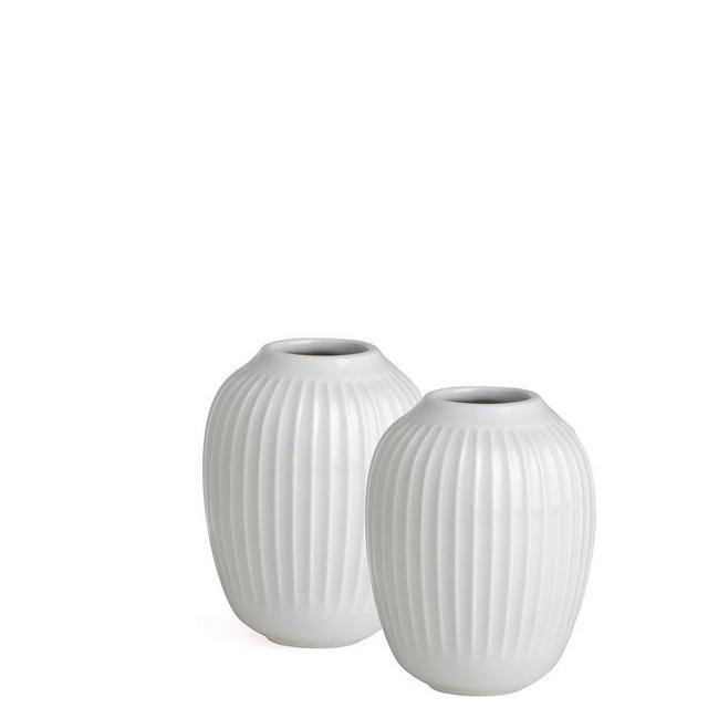 Kähler Hammershoi Vase, White Porcelain, Mini, Set of 2