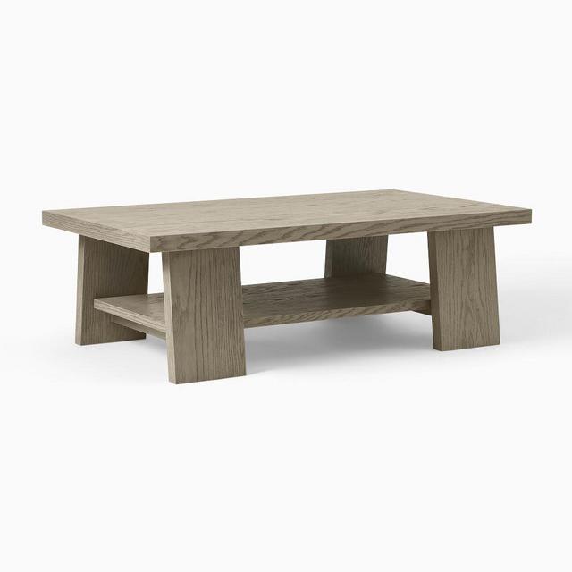 Holmes 50" Coffee Table, Warm Gray