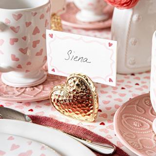 Berry & Thread Heart Place Card Holder, Set of 4
