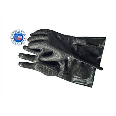 Artisan Griller BBQ Heat Resistant Insulated Smoker, Grill, Fryer, Oven, Brewing, Cooking Gloves. Great for Barbecue/Frying/Grilling – Waterproof, Fire&Oil Resistant Neoprene-1 Pair Size 9/LG-14”