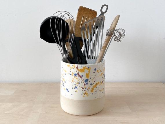 Handmade Ceramic Utensil Crock - Jawbreaker