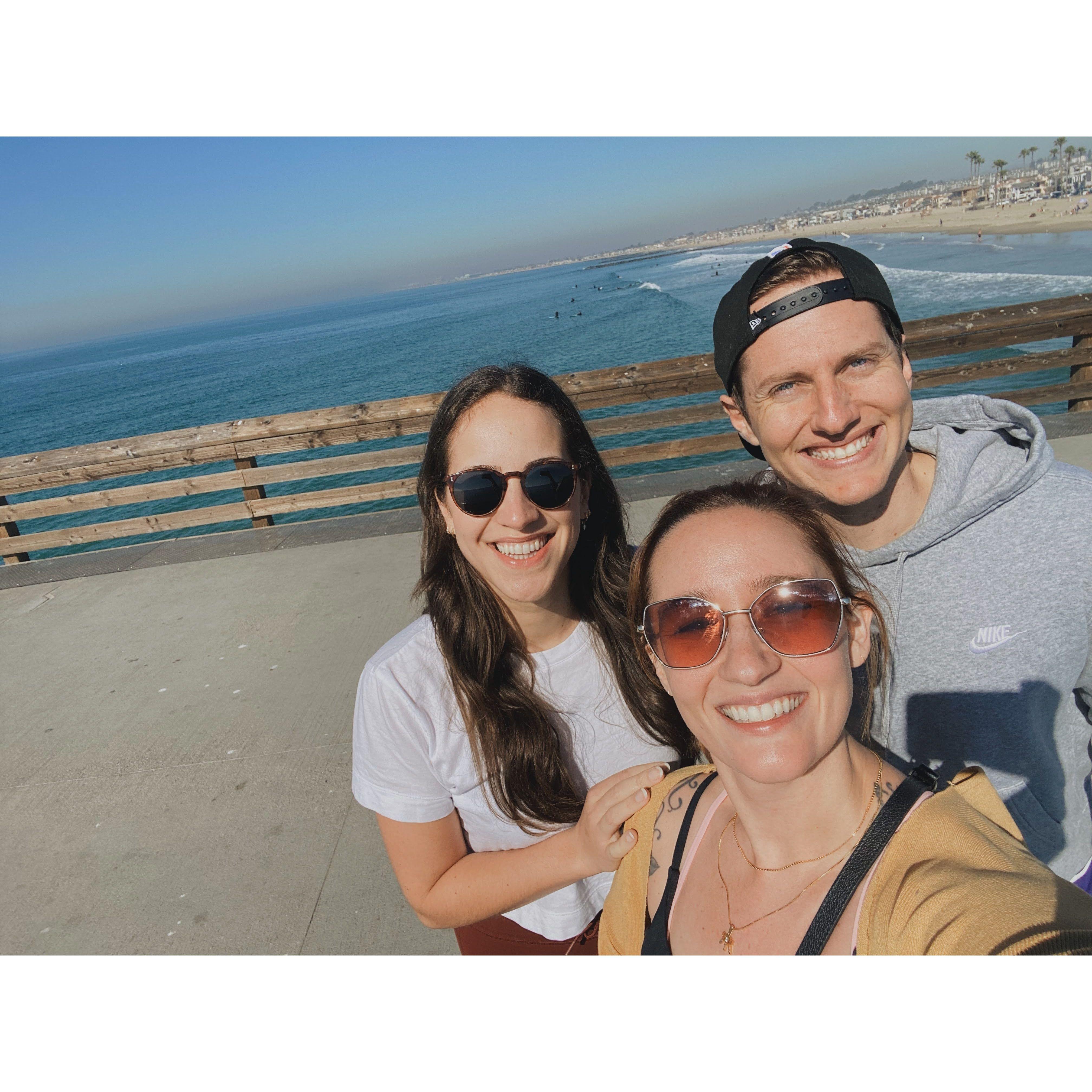 Our first mini trip together - visiting our dear friend Hailey in Huntington Beach