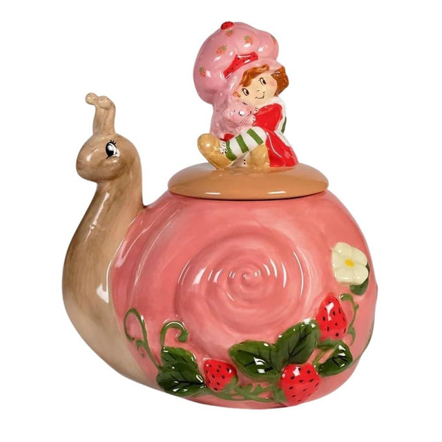 Strawberry Shortcake Berry Snail Sip n'Steep Cookie Jar created by Blue Sky Clayworks