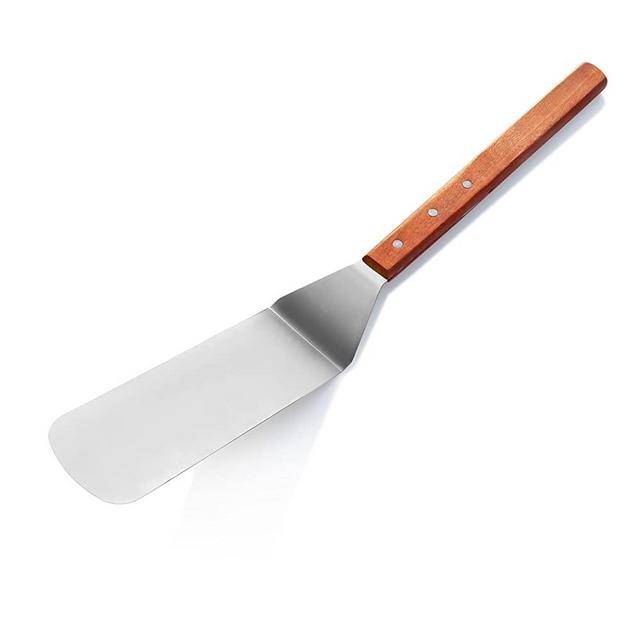 New Star Foodservice 38200 Wood Handle Flexible Grill Turner/Spatula, 21-Inch