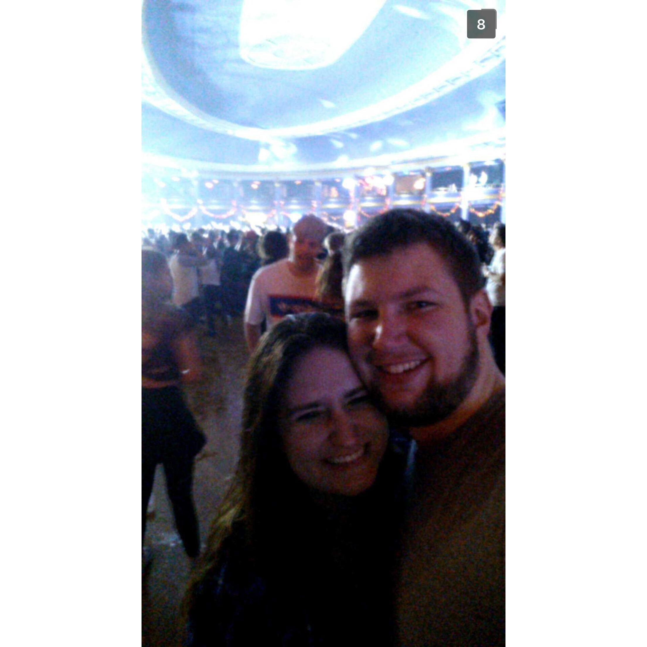 Our first concert together, December 2016