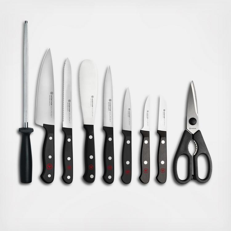 Wüsthof, Gourmet Knife Block Set, 10-Piece Zola