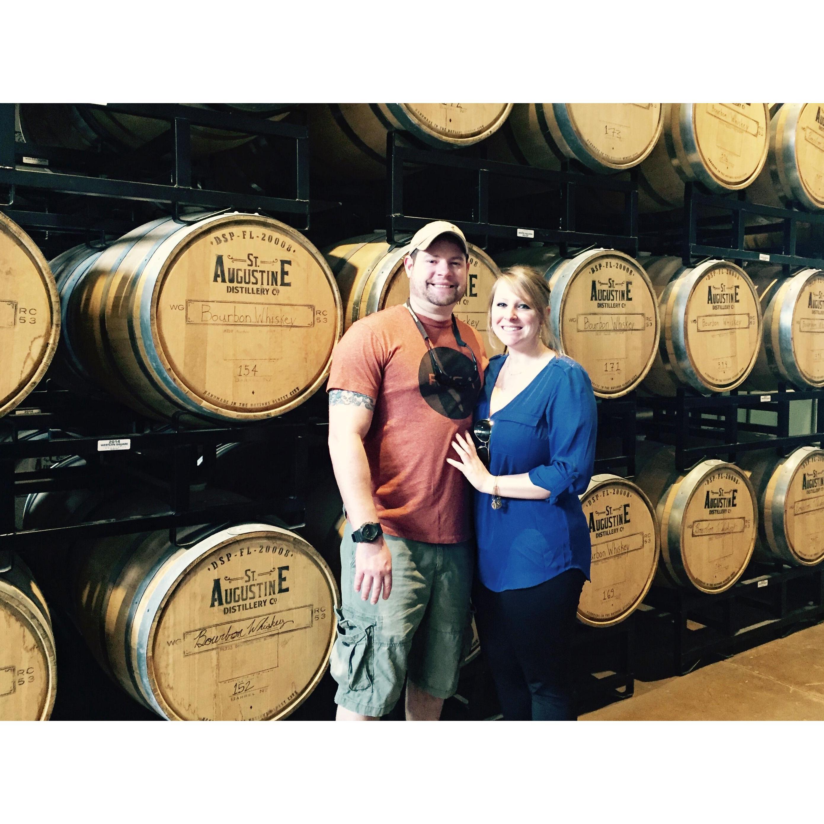 Our first trip to St. Augustine and of course we had to check out the distillery.