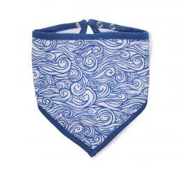 Bib: aden + anais. Classic bandana bib (seafaring - waves)