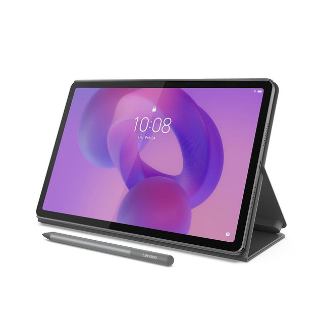 Lenovo Idea Tab - College Tablet - 11″ 2.5K IPS Touchscreen Display - 90Hz - MediaTek Dimensity 6300-4 GB Memory - 128 GB Storage - Integrated Arm Mali-G57 MC2 - Lenovo Tab Pen and Folio Case